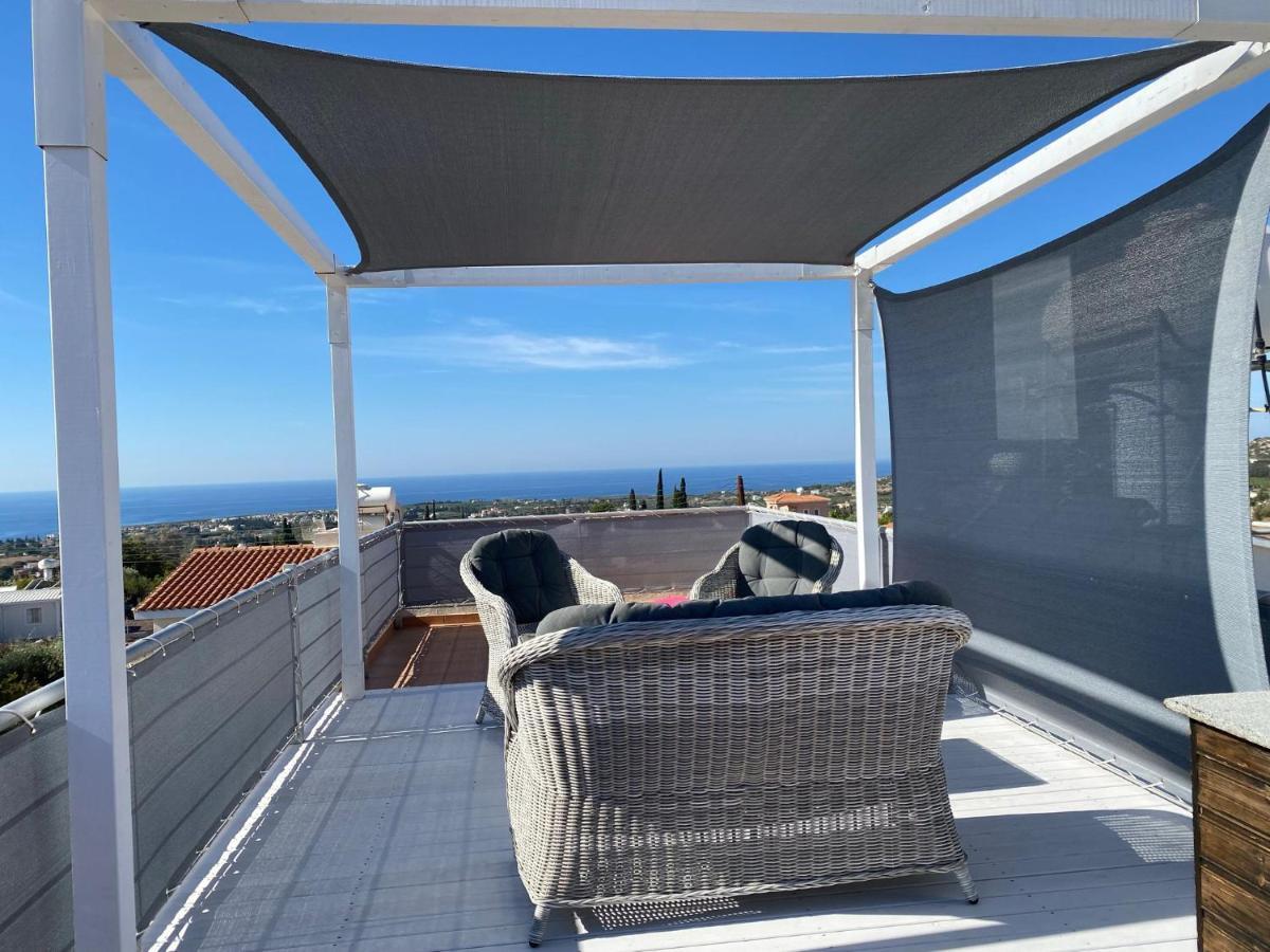Roof Terrace & Sea View Entire Apartment Pegeia Exteriér fotografie