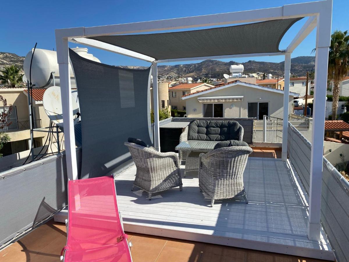 Roof Terrace & Sea View Entire Apartment Pegeia Exteriér fotografie